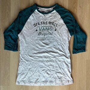 Vans Raglan 3/4 Sleeve Baseball tee MENS M
